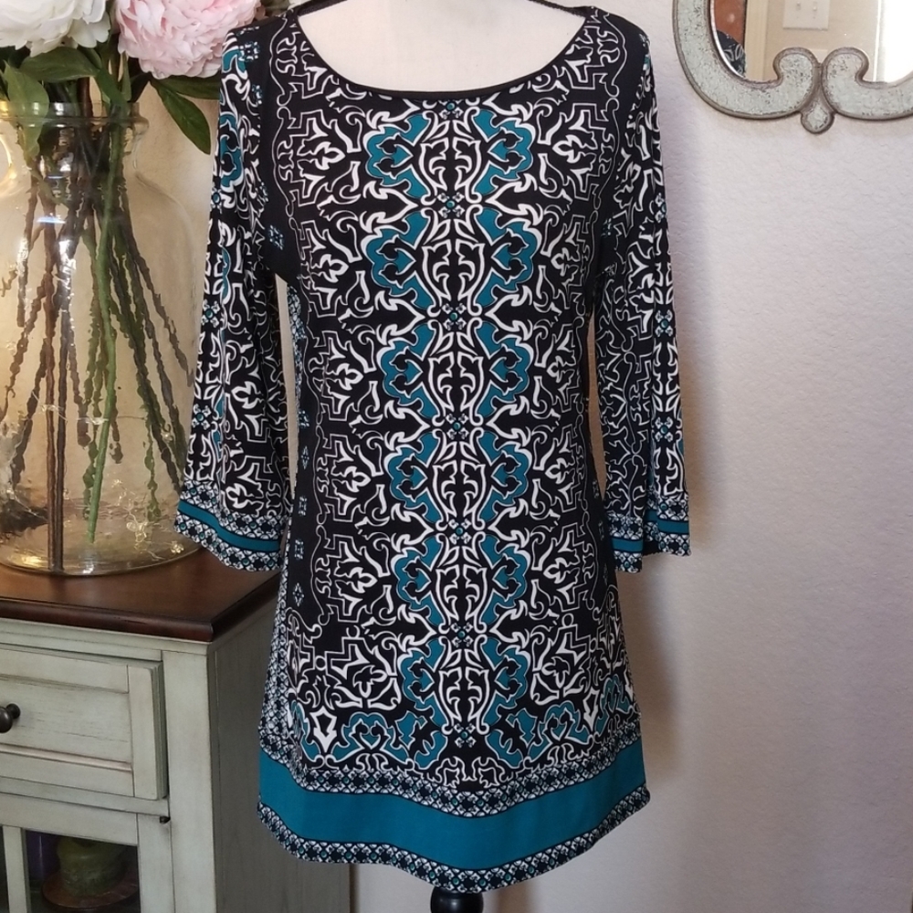 WHITE HOUSE BLACK MARKET Multi Color Dress